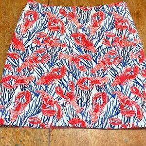 TALBOTS LOBSTER PRINT SKIRT